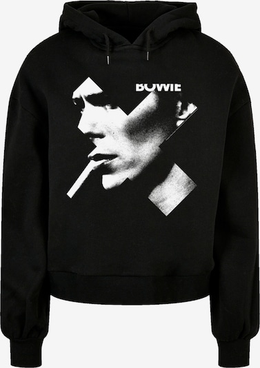 F4NT4STIC Sweatshirt 'David Bowie Smoke' in graumeliert / schwarz, Produktansicht