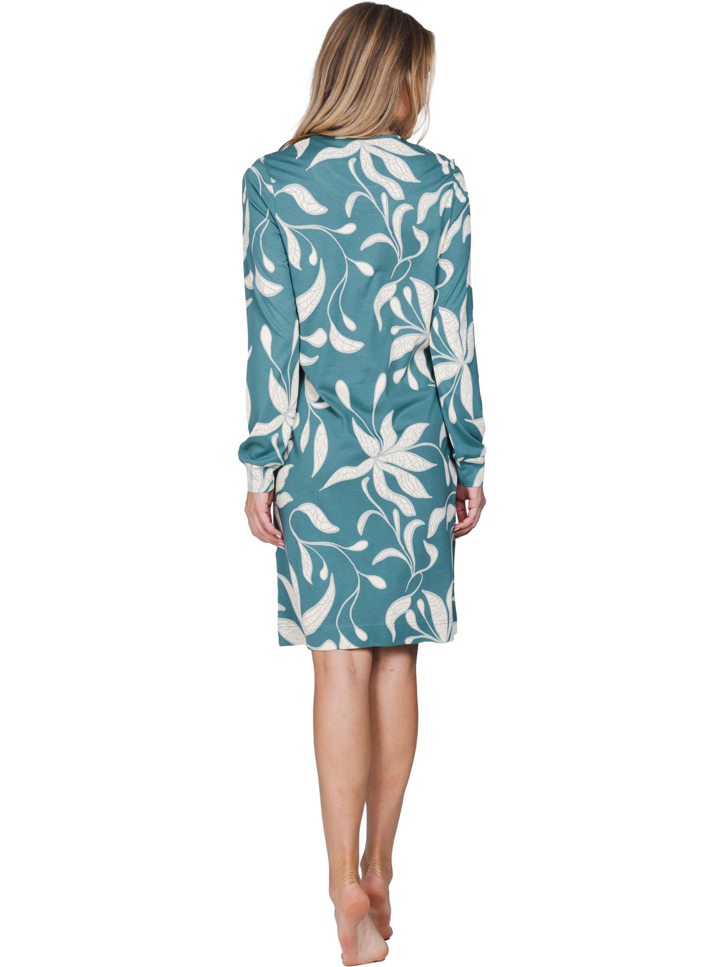 Pastunette Nightgown 'Nordic Leaf' in Beige