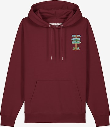 Watapparel Sweatshirt ' Adventure is everywhere ' in Rot: Vorderseite