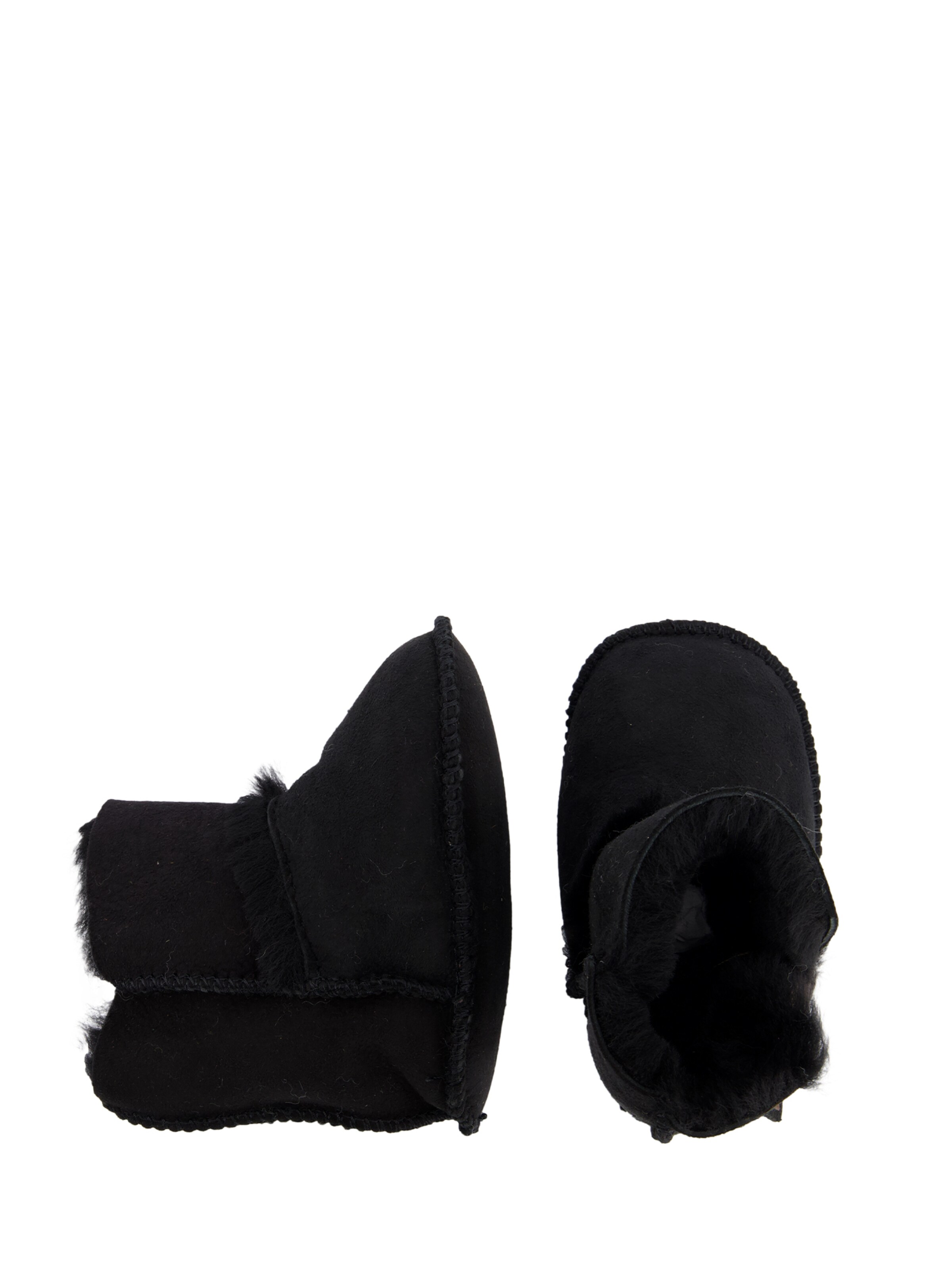 Warmbat Newborn ' Hay Baby Bootie ' in Black