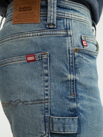 BIG STAR Slimfit Jeans ' COLT WORKWEAR ' in Blau