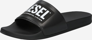 DIESEL Mules 'Mayemi' in Black: front