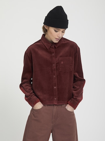 Chemisier 'Weellow' Volcom en rouge