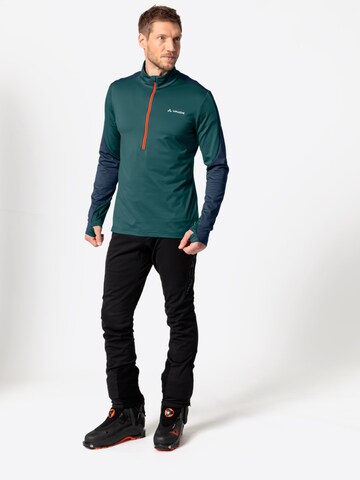 VAUDE Athletic Sweater 'Livigno' in Green