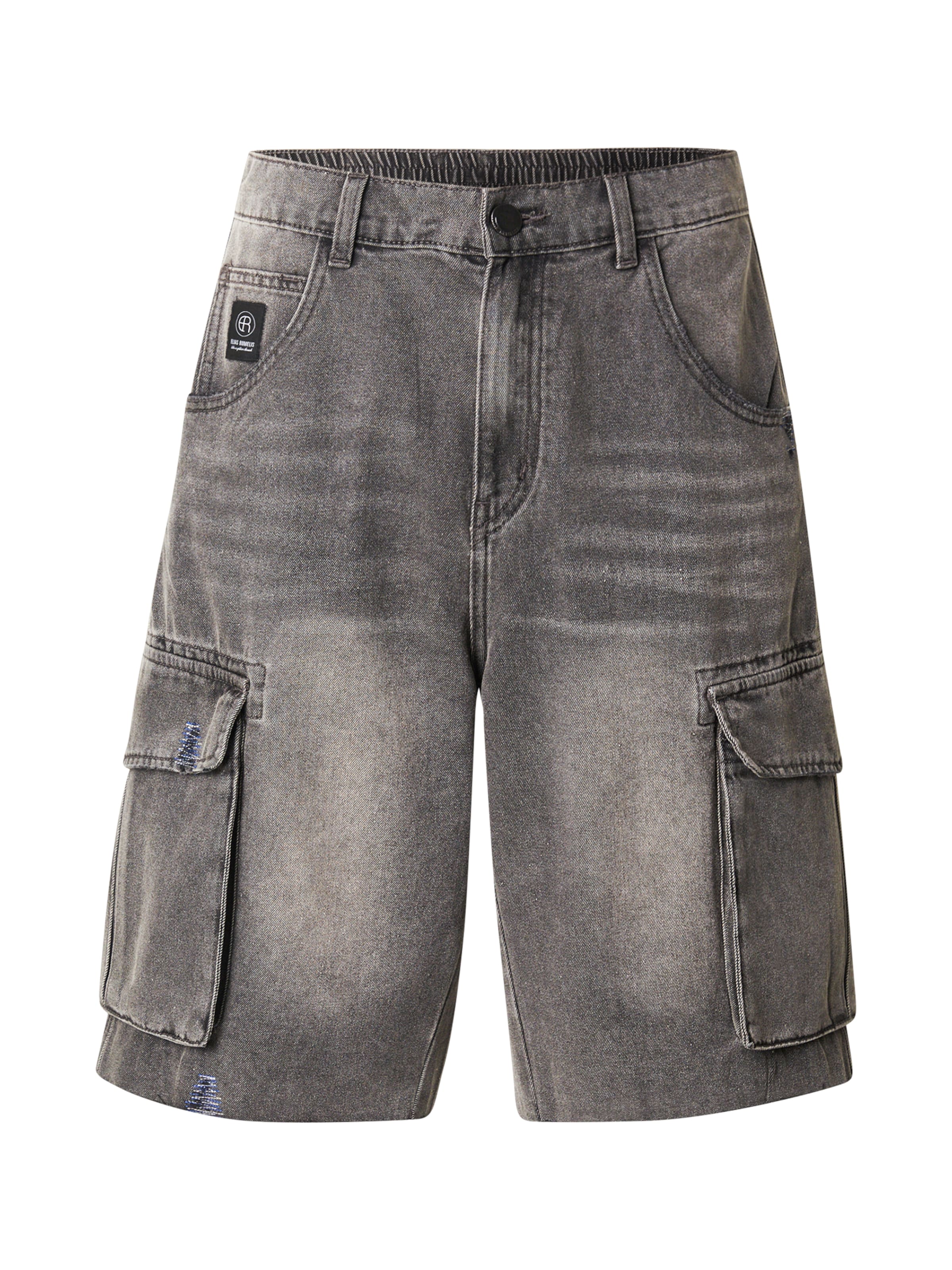 Elias Rumelis tavaline Klapptaskutega teksapüksid 'MANUEL', värv must: eest vaates