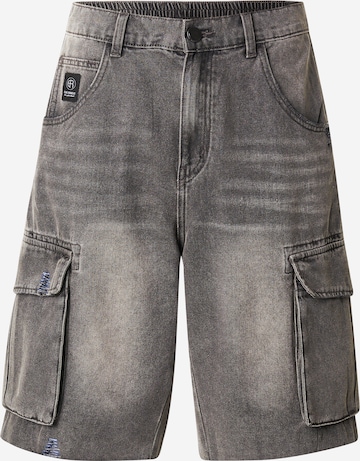 Elias Rumelis - regular Pantalón vaquero cargo 'MANUEL' en negro: frente