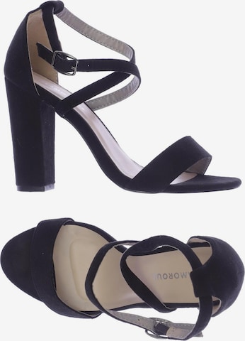 GLAMOROUS Sandals & High-Heeled Sandals in 37 in Black: front