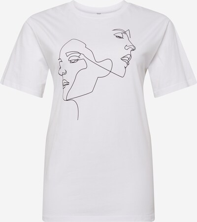 Merchcode T-shirt 'One Line' i svart / vit, Produktvy