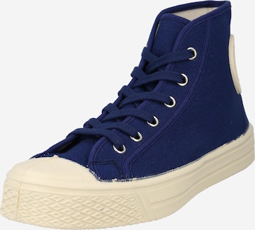 US Rubber High-top trainers 'SUMMER' in Blue: front