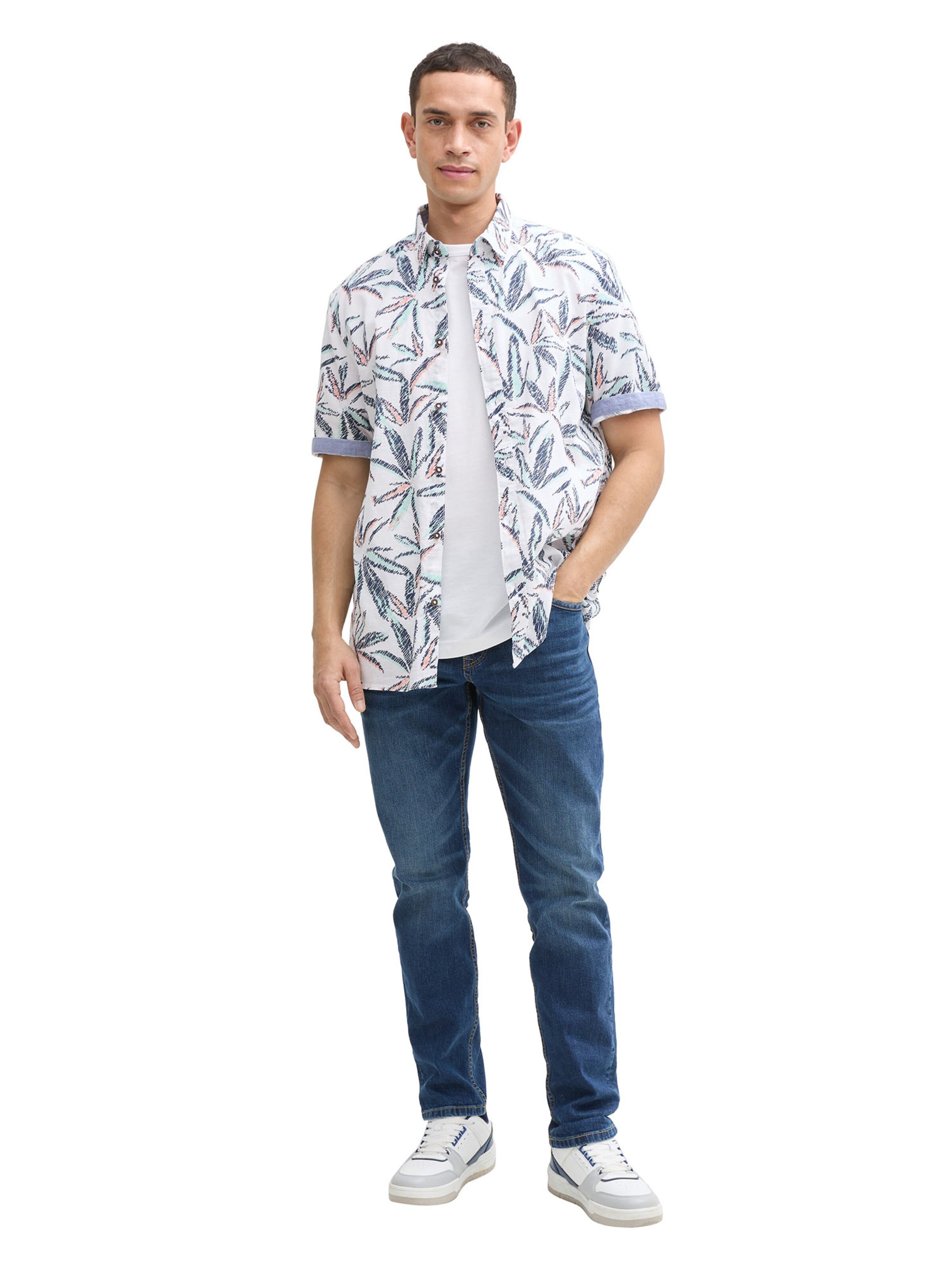 TOM TAILOR Классический крой Рубашка в Белый