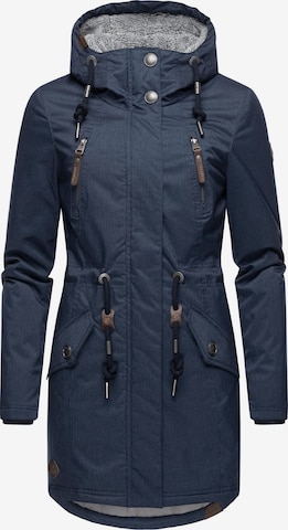 Manteau fonctionnel 'Elsie' Ragwear en bleu : devant