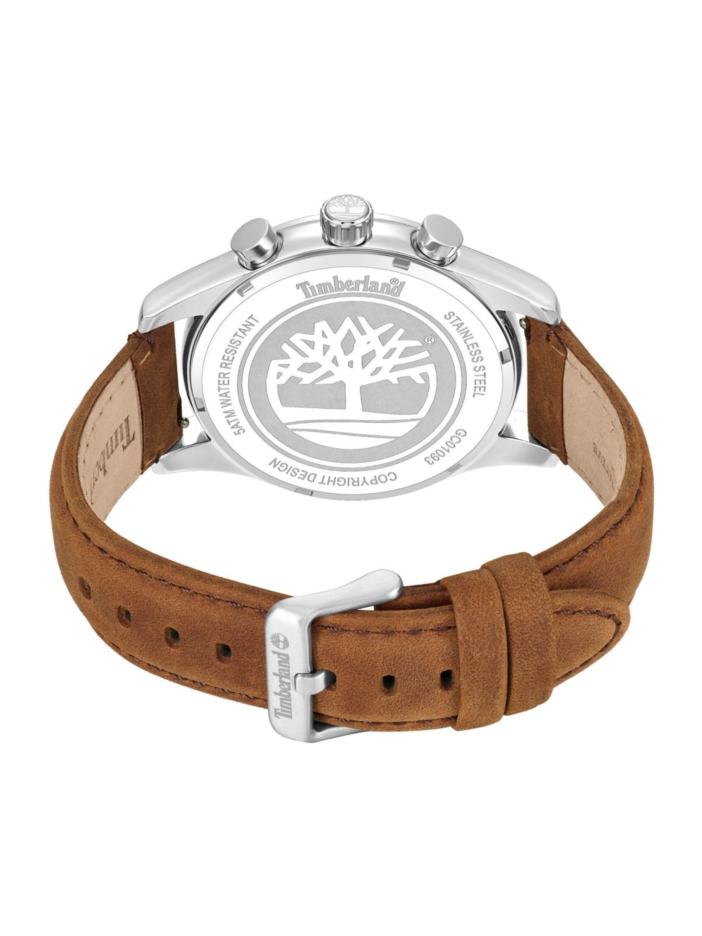 TIMBERLAND Analoog horloge 'Chronograph Ashmont' in Bruin
