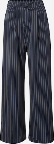 Sublevel Wide leg Pleat-Front Pants in Blue: front