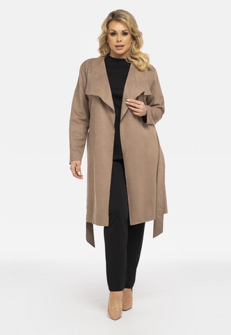 Manteau mi-saison 'Simona' Karko en beige