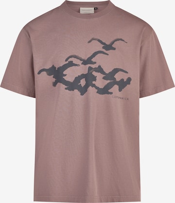 Cleptomanicx T-Shirt in Braun: Vorderseite