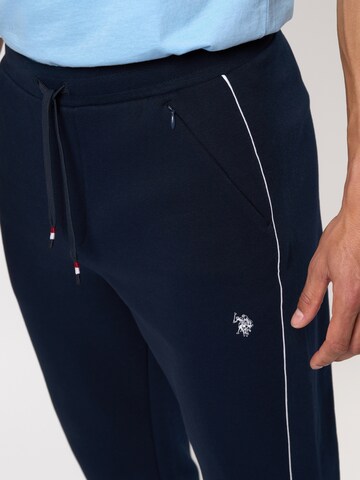 U.S. POLO ASSN. Tapered Housut 'Tano' värissä sininen