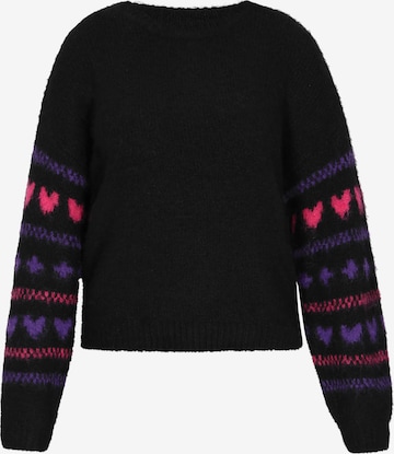 melns MYMO Džemperis 'Young Fashion': no priekšpuses