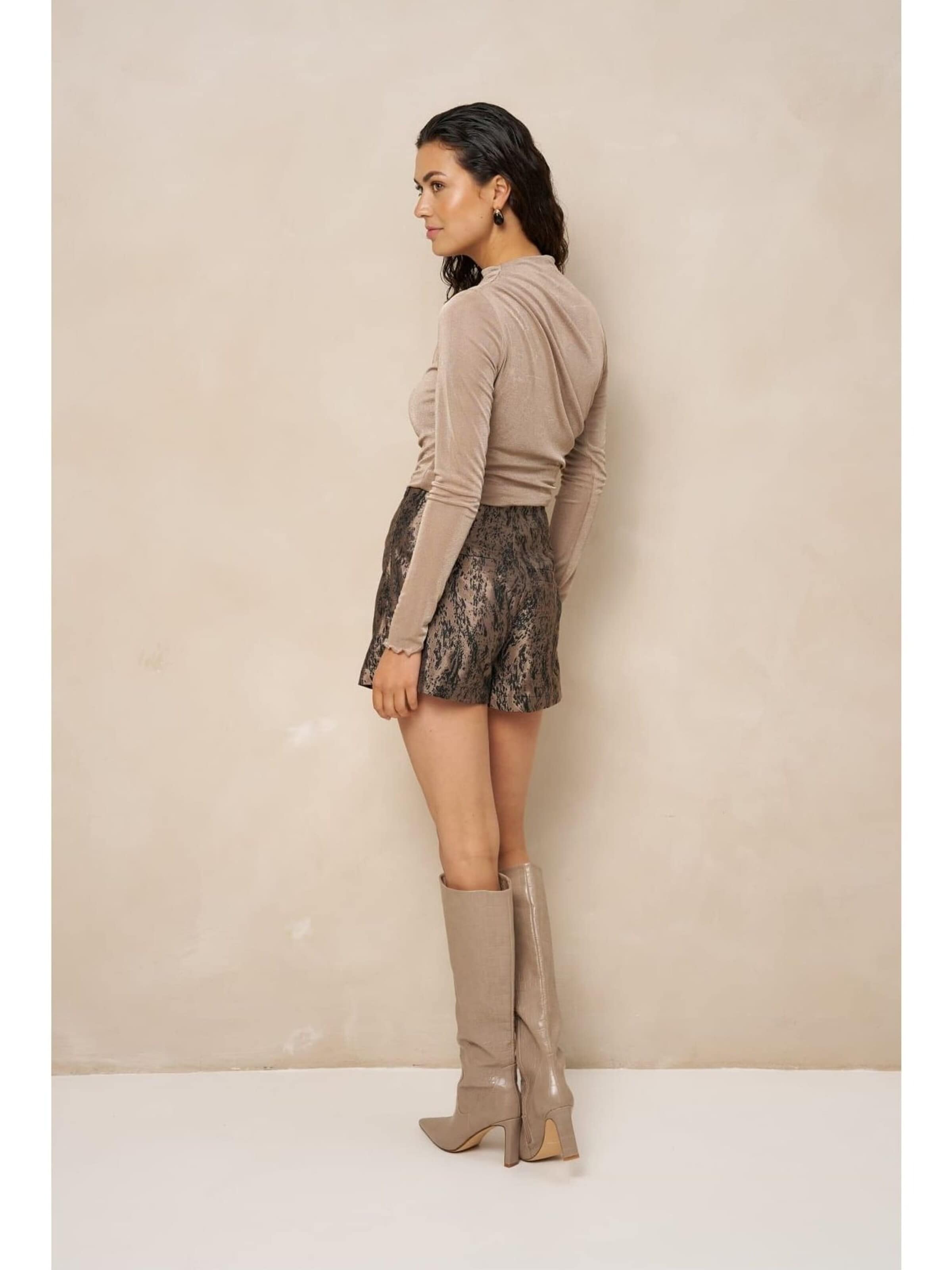LOFTY MANNER Top 'RJ18 - Top Jimmi - Draped Uni' in Grijs