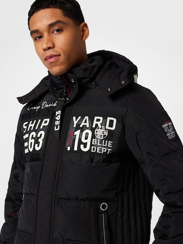 CAMP DAVID Winterjacke in Schwarz