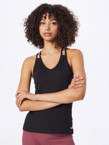 Casall Sports Top in Black: front