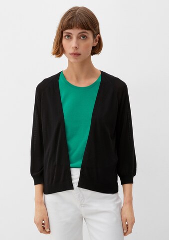 s.Oliver Strickjacke in Schwarz: Vorderseite