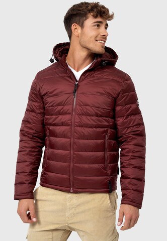 INDICODE JEANS Winterjas 'Hampshire' in Rood: voorkant