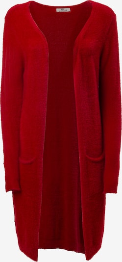 Influencer Cardigan en rouge, Vue avec produit