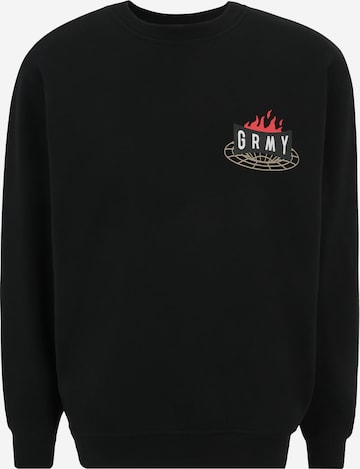 Grimey Sweatshirt 'BACK AT YOU' in Black: front