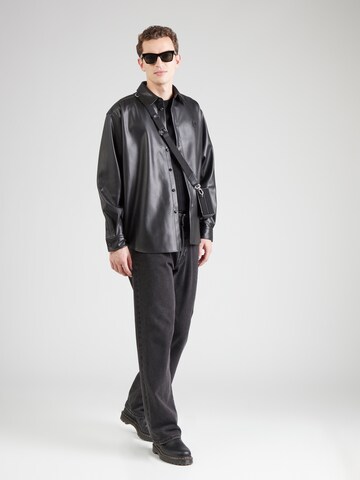 HUGO Comfort fit Button Up Shirt 'Ellisoe' in Black