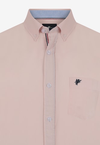 DENIM CULTURE Regular fit Button Up Shirt 'Arlen' in Pink