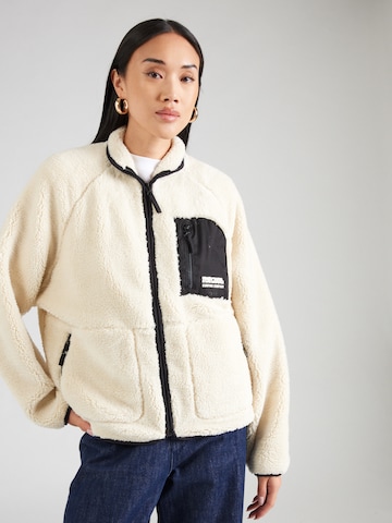 Jachetă  fleece 'SHORE BREAK' de la RIP CURL pe alb: față