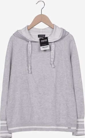 TAIFUN Sweatshirt & Zip-Up Hoodie in M in Grey: front