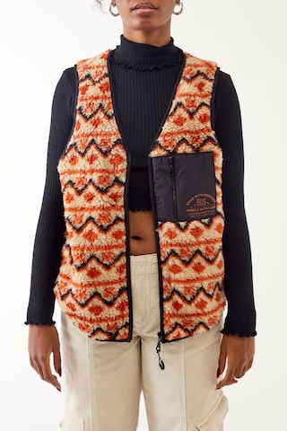 BDG Urban Outfitters Knitted Vest in Beige: front