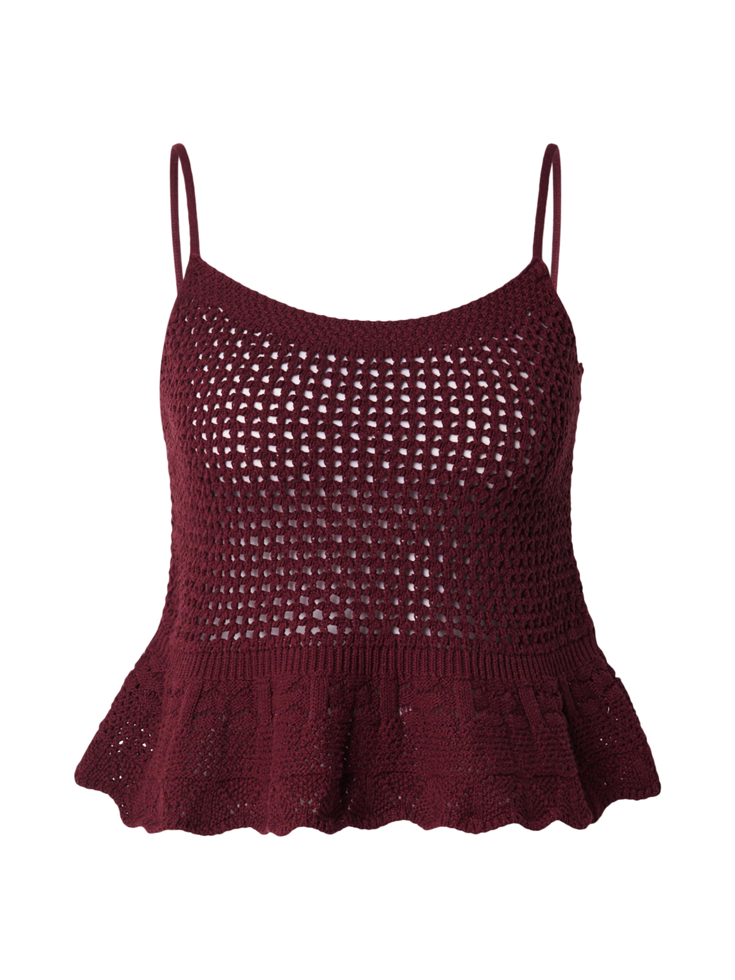 ONLY Πλεκτό τοπ σε κόκκινο: μπροστά