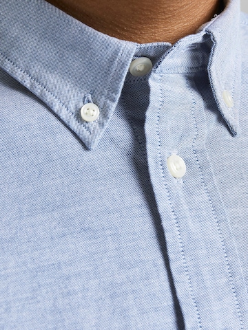 JACK & JONES Regular fit Button Up Shirt 'Brook' in Blue