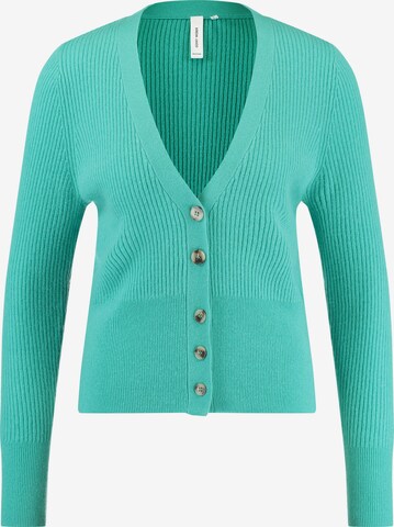 GERRY WEBER Gebreid vest in Groen: voorkant