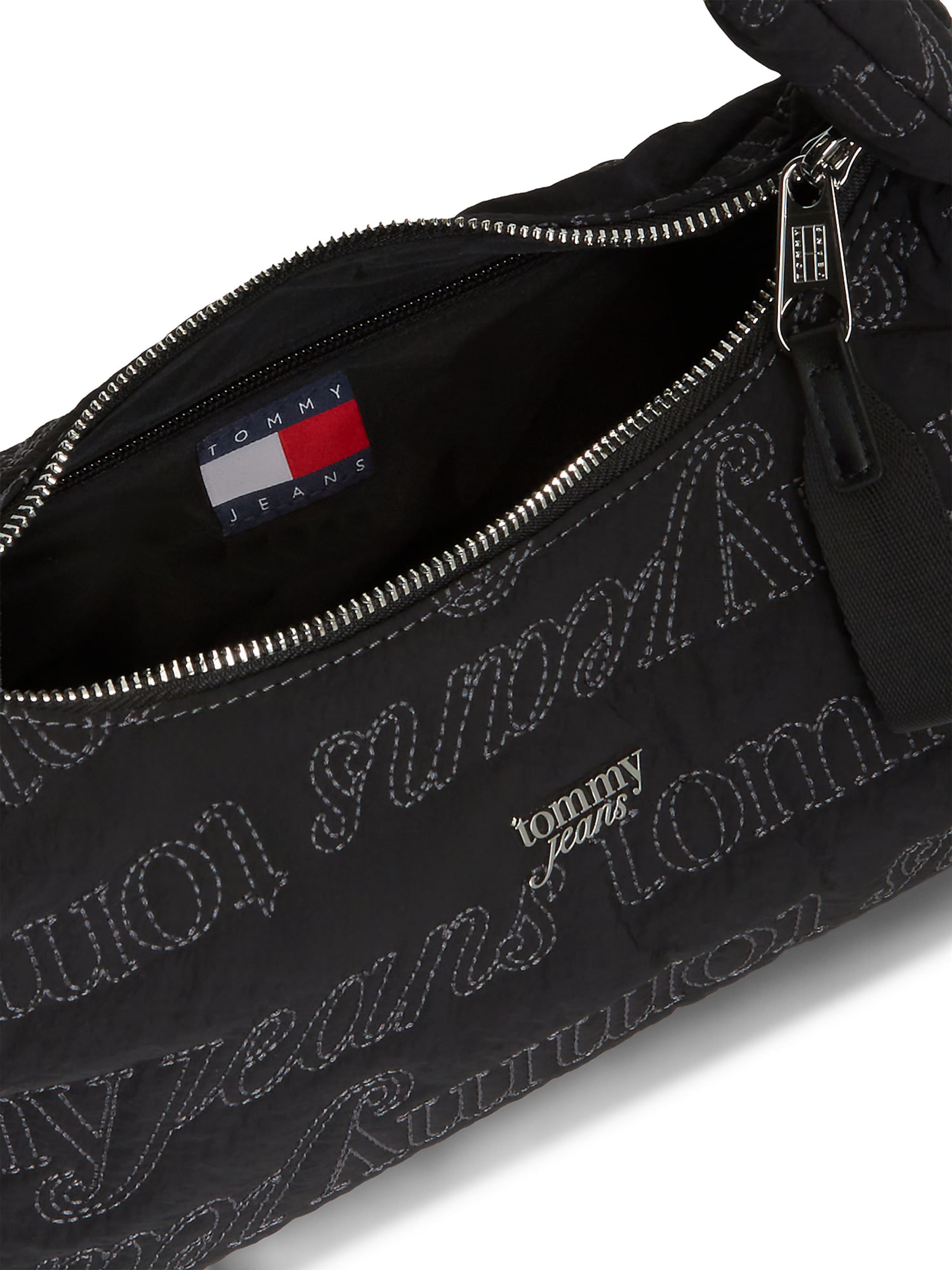 Tommy Jeans Handtasche 'Repeat' in Schwarz