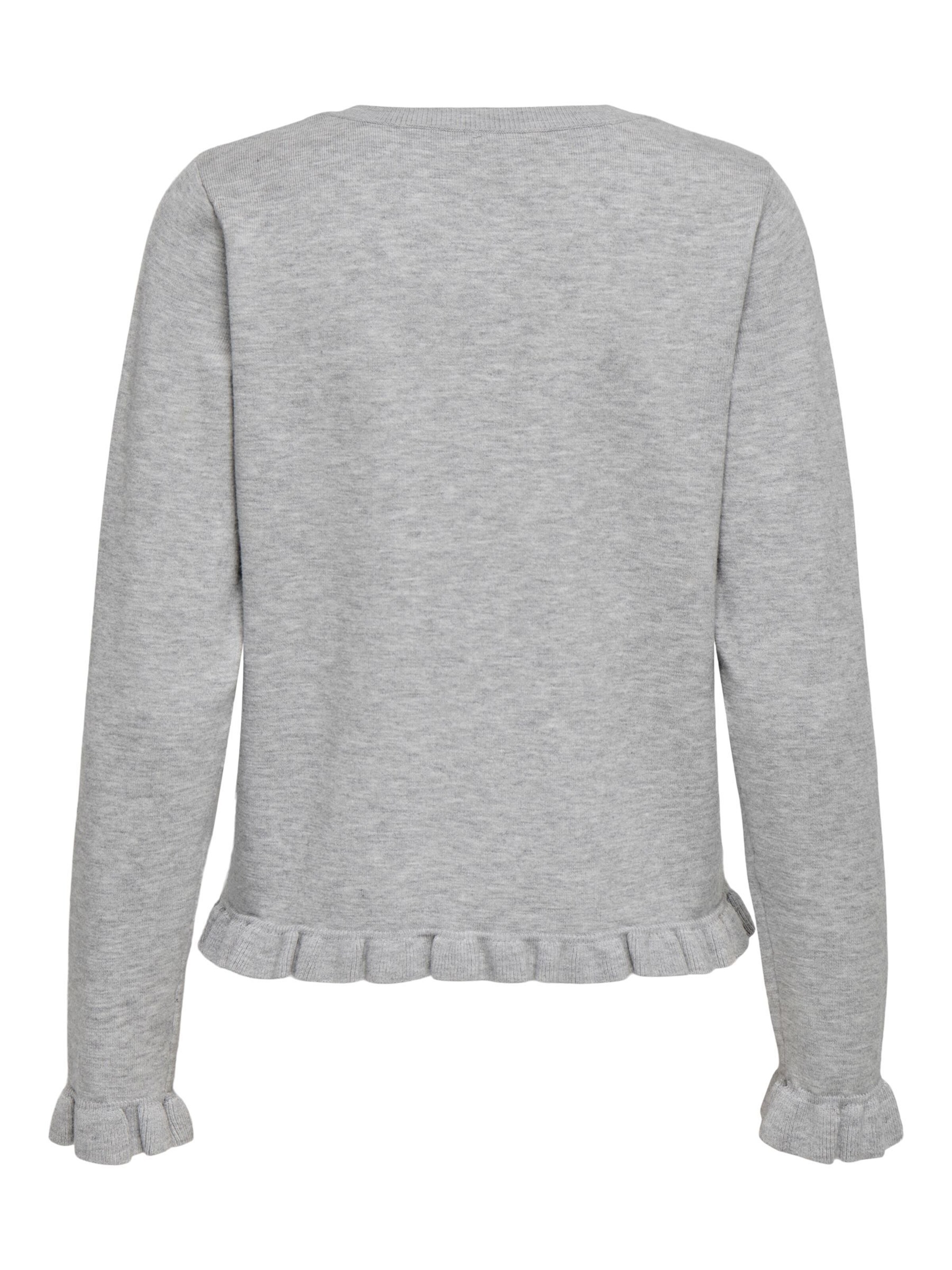 ONLY Gebreid vest 'ONLCinderel' in Grijs