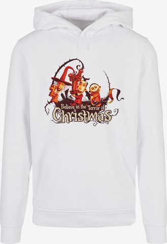 ABSOLUTE CULT Sweatshirt 'The Nightmare Before Christmas - Christmas Terror' in White: front