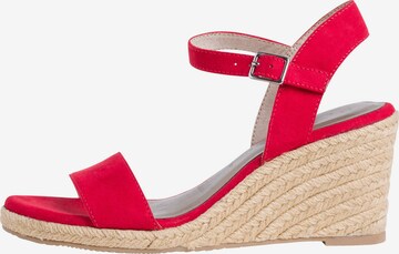 TAMARIS Sandalen met riem in Rood