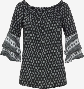 LASCANA Blouse in Zwart