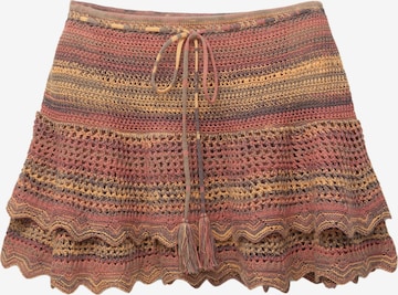 Fustă de la Pull&Bear pe maro: față