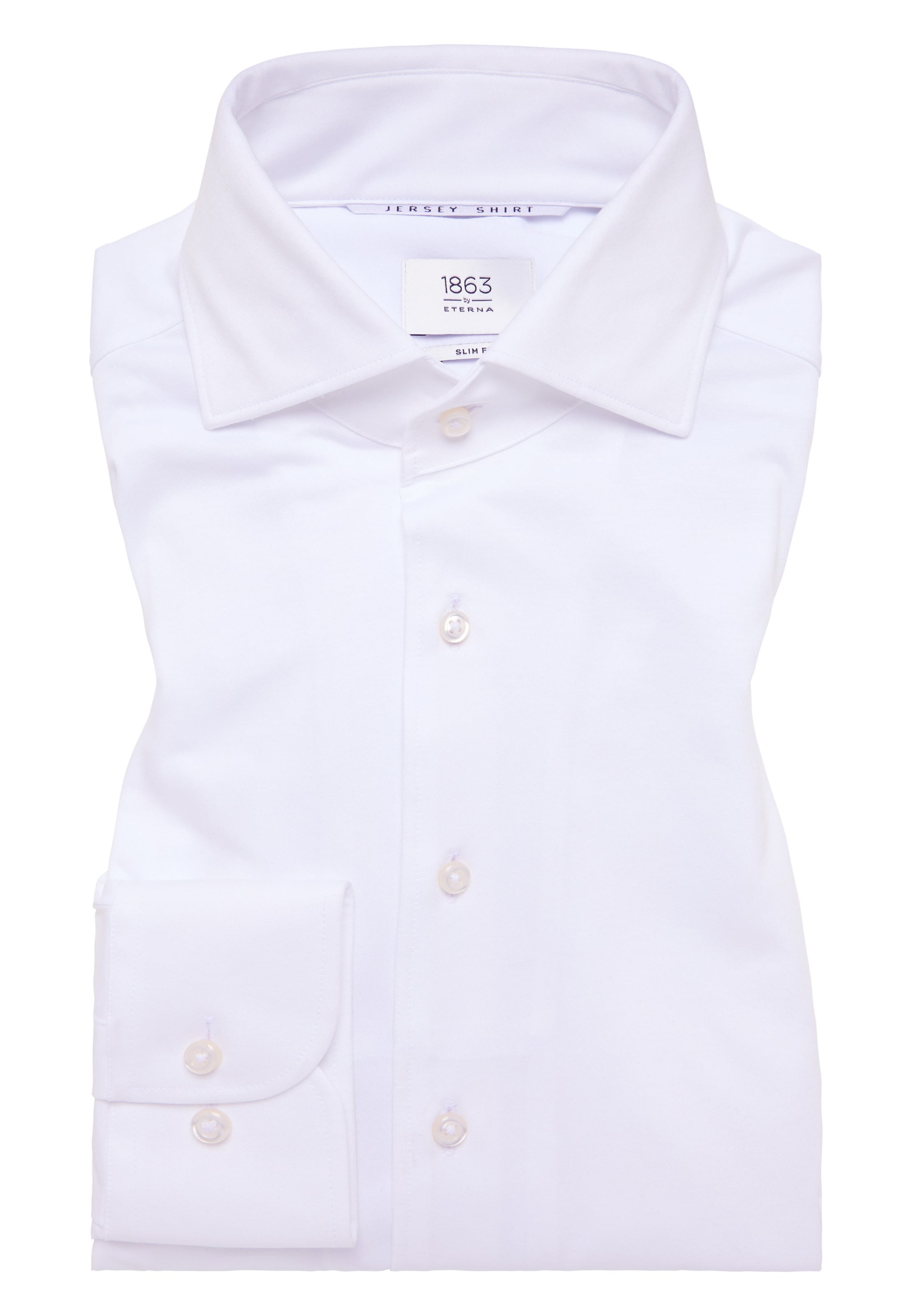 ETERNA Slim fit Button Up Shirt in White