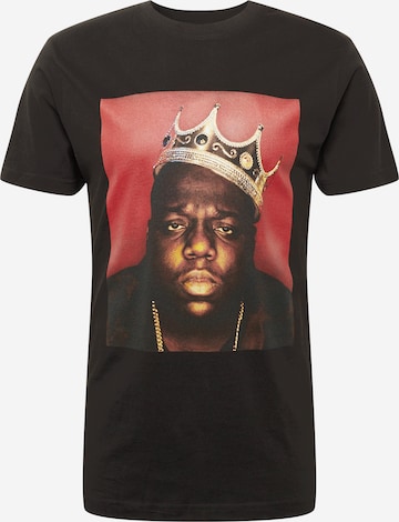 Maglietta 'Notorious Big Crown' di Mister Tee in nero: frontale