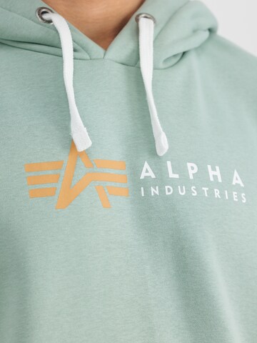 ALPHA INDUSTRIES Mikina - Zelená