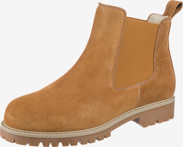Paul Vesterbro Chelsea Boots in Braun: front