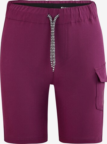 ZIENER Regular Workout Pants 'NISAKI X-Function' in Purple: front
