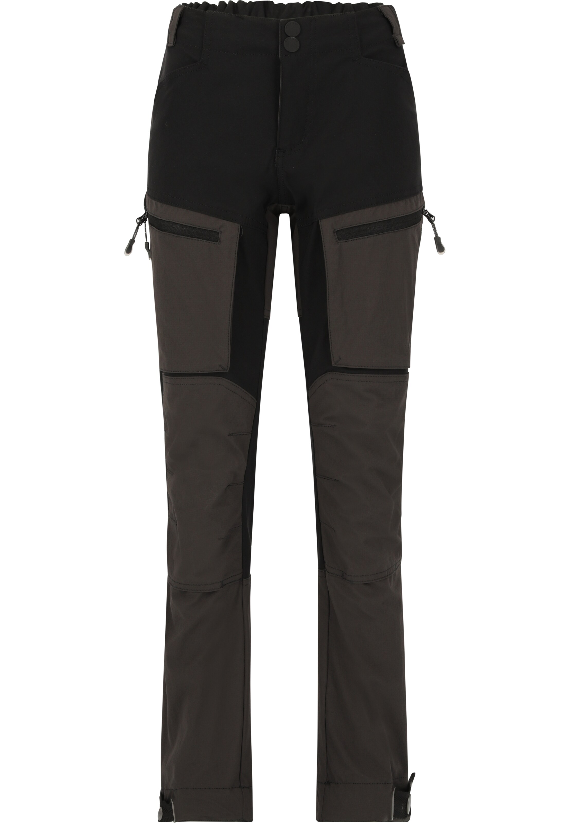 Whistler Regular Outdoor trousers 'Kodiak' in Black: front