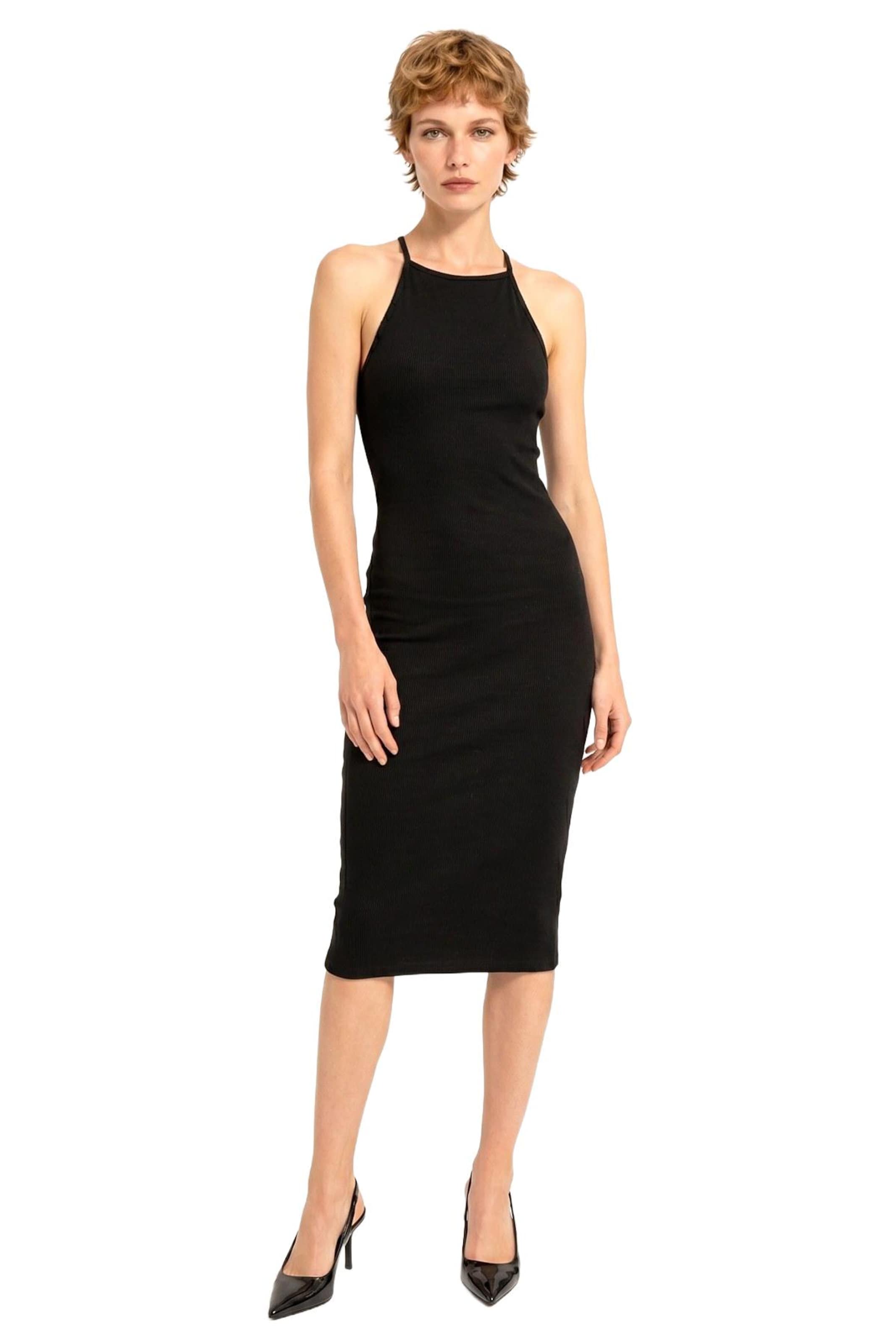 Alexa Dash Kleid in Schwarz: Vorderseite
