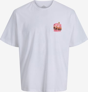 balta JACK & JONES Marškinėliai 'JORAIRBRUSH': priekis